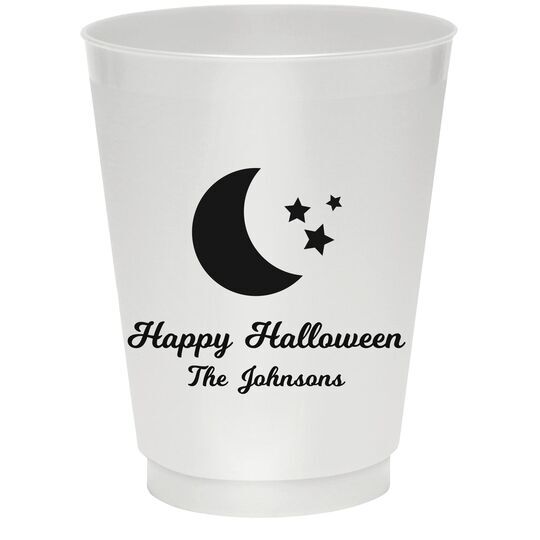 Moon and Stars Colored Shatterproof Cups